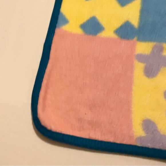 Vintage Winnie The Pooh Blanket Patchwork Fleece 46” x 34” - Picture 8 of 16